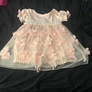 Pink Floral Kids Dress